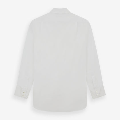 White Poplin Shirt With Regent Collar and 2-Button Cocktail Cuffs Image 4