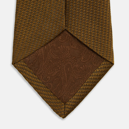 PLAIN LACE JACQUARD EARTH TIE Image 3