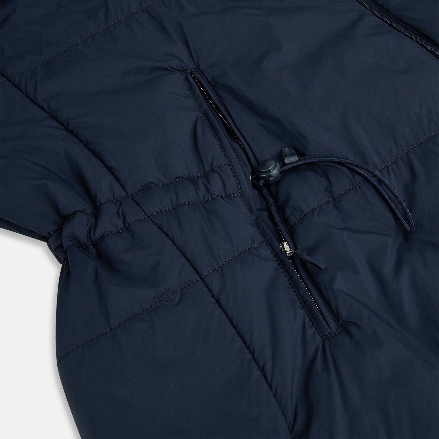 View 8 of product A Forest Green John Arthur Trench Coat by Turnbull & Asser, knee-length with a single-breasted button closure, three zippered pockets, and buttoned cuffs, is laid flat on a white background.