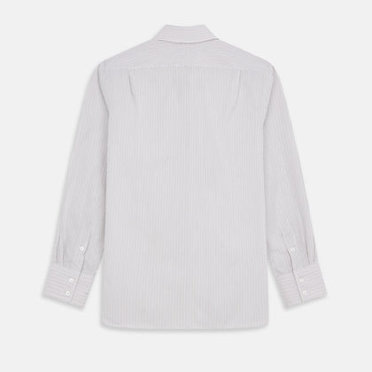 Sandstone Multi Stripe Cotton Tailored Fit Shelton Shirt Image 4