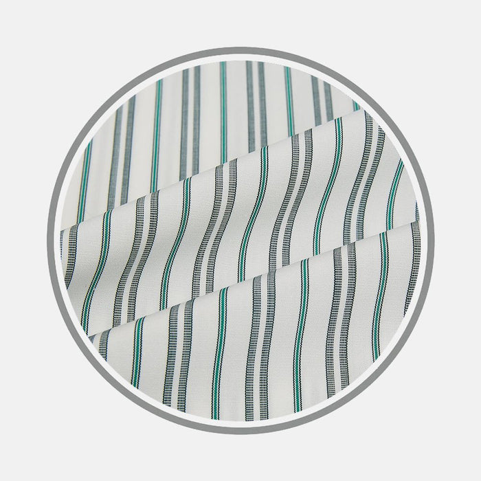 Forest Green Multi Stripe Fabric