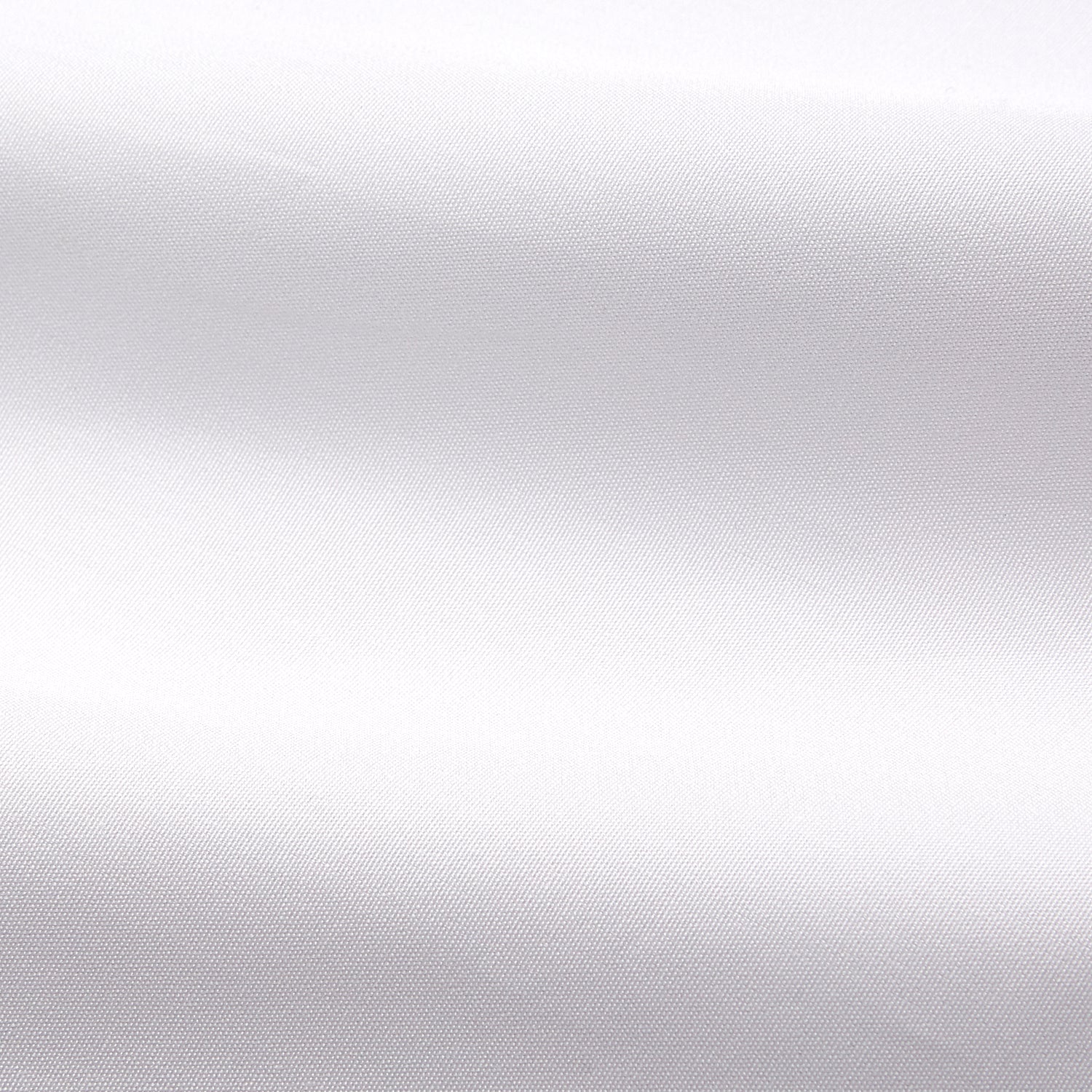 View 9 of product The White Cotton Lauren Shirt by Turnbull & Asser, featuring a stand collar, button-down front, and elongated body, is laid flat on a plain white background.