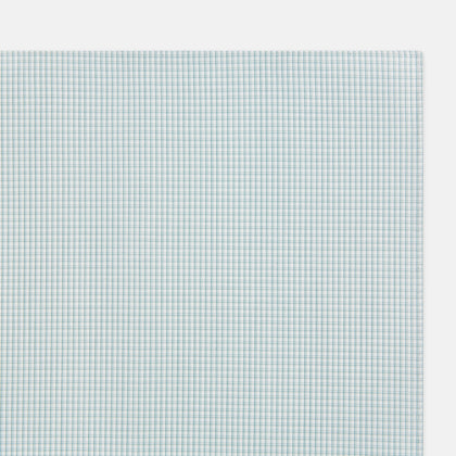 Sage Green Shadow Grid Check Hand-Rolled Handkerchief Image 1