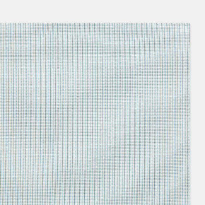 Sage Green Shadow Grid Check Hand-Rolled Handkerchief Image 1