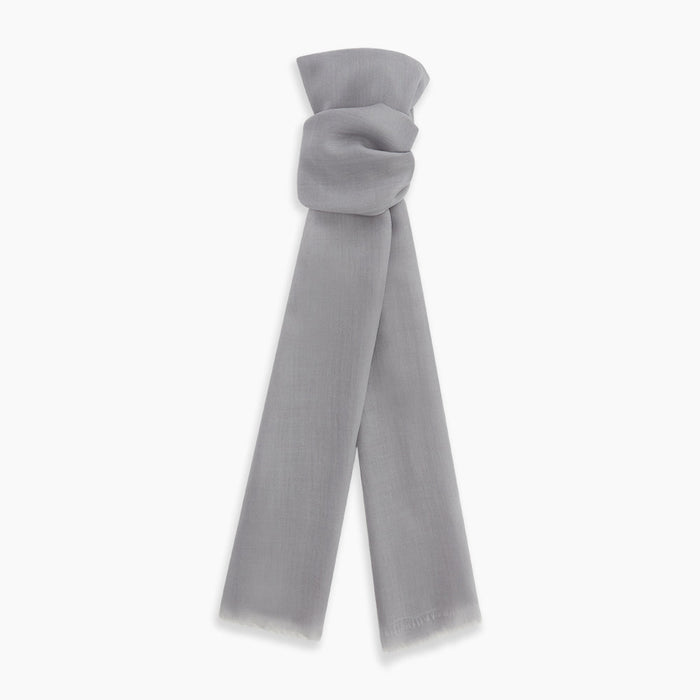 Grey Cashmere Scarf Image 2