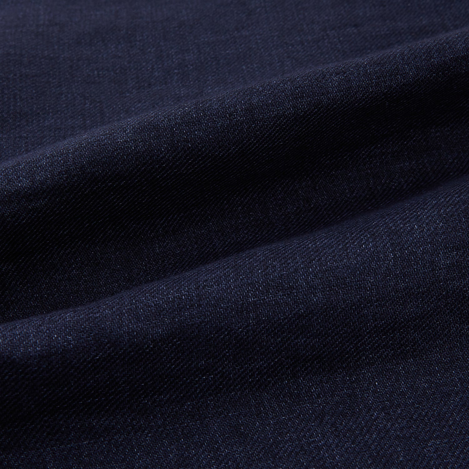 View 5 of product The Turnbull & Asser Navy Linen Twill Waistcoat is a sleeveless V-neck vest featuring two zippered side pockets and a chest pocket, shown on a plain white background.