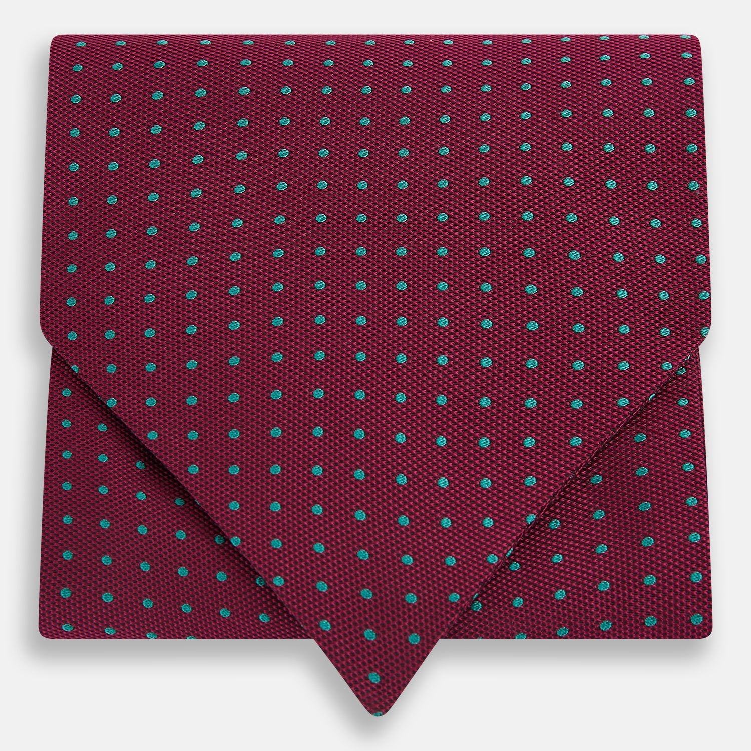 View 1 of product The Turnbull & Asser Blue and Burgundy Micro Dot Silk Cravat features a subtle pattern, making it a refined formal accessory that adds elegance to your outfit.