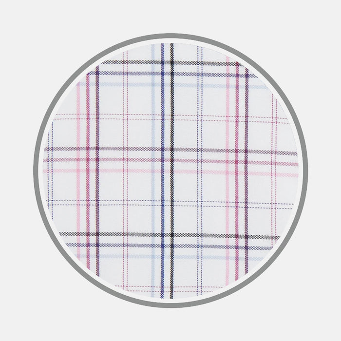 Purple and Blue Multi Check Fabric