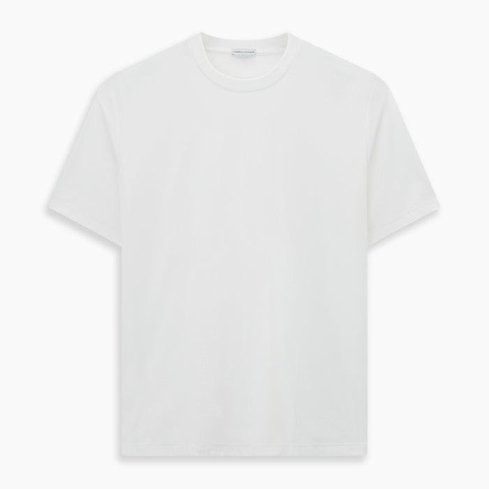 White Short-sleeve Pyjama T-Shirt Image 6