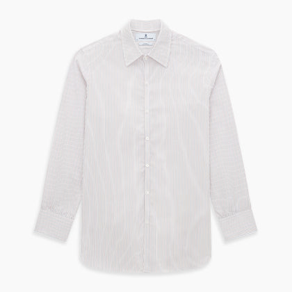 Red and Blue Ticking Stripe Westminster Shirt Image 8