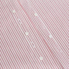 View 7 of product The Red Ticking Stripe Westminster Shirt by Turnbull & Asser features long sleeves, a button-up front, and vertical red and white stripes, shown flat on a white background.