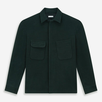 Forest Green Greenwich Knitted Overshirt Image 6