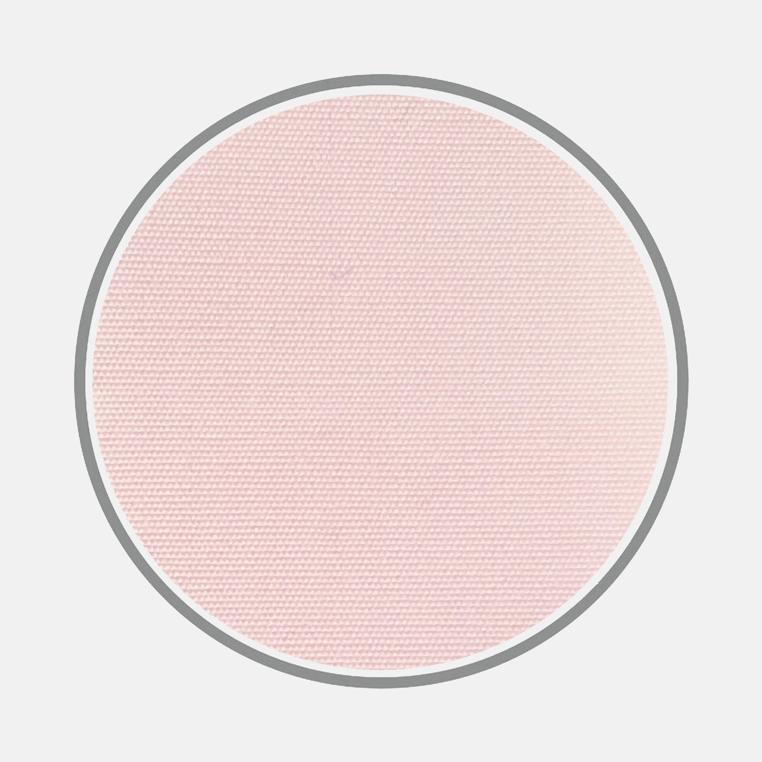 View 1 of product A close-up of Turnbull & Asser's Light Pink 120-Cotton Poplin Fabric, shown as a round swatch with a thin gray border on a white background.