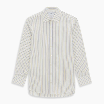 Yellow Double Pinstripe Mayfair Shirt Image 5