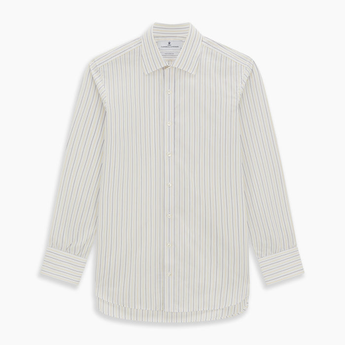 Yellow Double Pinstripe Mayfair Shirt Image 5
