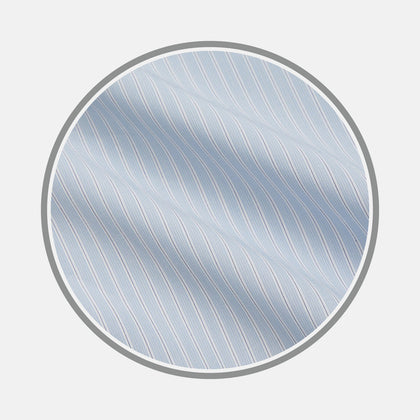 Pale Blue Stripe West Indian Sea Island Cotton Fabric