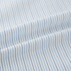 View 6 of product The Navy and Blue Pinstripe Mayfair Shirt by Turnbull & Asser, featuring a classic collar and crafted from premium Italian cotton, is shown against a white background.