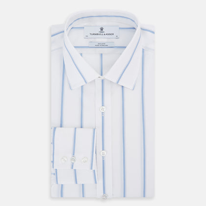 Colony Blue Track Stripe Mayfair Shirt Image 4
