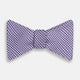 The Turnbull & Asser Purple and White Houndstooth Silk Bow Tie, ideal for formalwear, is shown against a white background.
