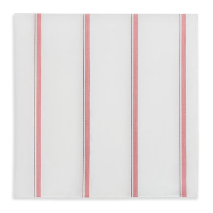 Coral Track Stripe Hand-Rolled Handkerchief Image 3