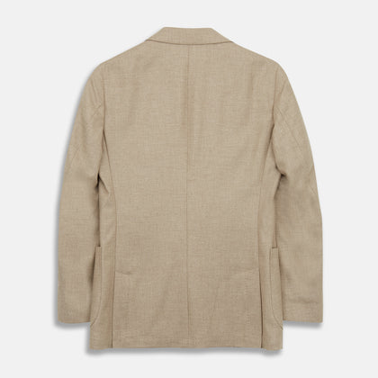Beige Wool, Silk and Cashmere Bern Jacket Image 5