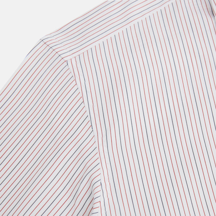 Red and Blue Ticking Stripe Westminster Shirt Image 5