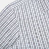 View 6 of product The Turnbull & Asser Navy and Blue Multi Tattersall Westminster Shirt features long sleeves, a button-down style, and a Turnbull collar in a blue and gray check pattern on white, laid flat against a white background.