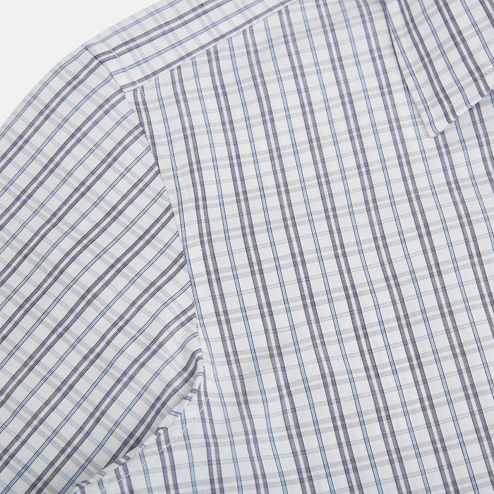 Navy and Blue Multi Tattersall Westminster Shirt Image 5