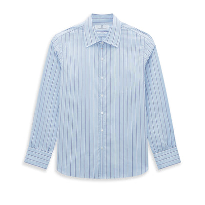 Blue and Navy Multi-Stripe Westminster Shirt Image 8