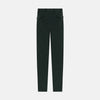 View 3 of product The Hunter Green Winston Trousers by Turnbull & Asser are crafted in high-twist cotton with straight legs, belt loops, button closure, and front zipper, shown against a plain light background.