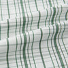 View 8 of product The Turnbull & Asser Sage Green Plaid Check Westminster Shirt features a collared, long-sleeve button-up design with a white base and sage green plaid pattern, showcasing classic British craftsmanship against a clean white background.