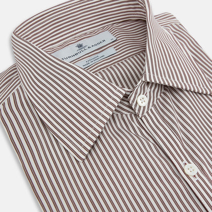 Burgundy Halo Stripe Westminster Shirt Image 1