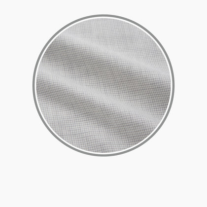 Grey Fine Check Cashmere Blend Fabric Image 2