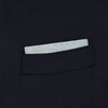 View 2 of product A neatly folded green cotton-blend Turnbull & Asser handkerchief with visible hand-rolled edges and one corner flipped over, showing the reverse side.