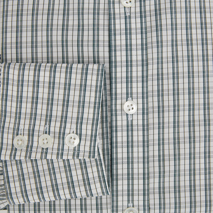 Forest Green Multi Check Mayfair Shirt Image 3
