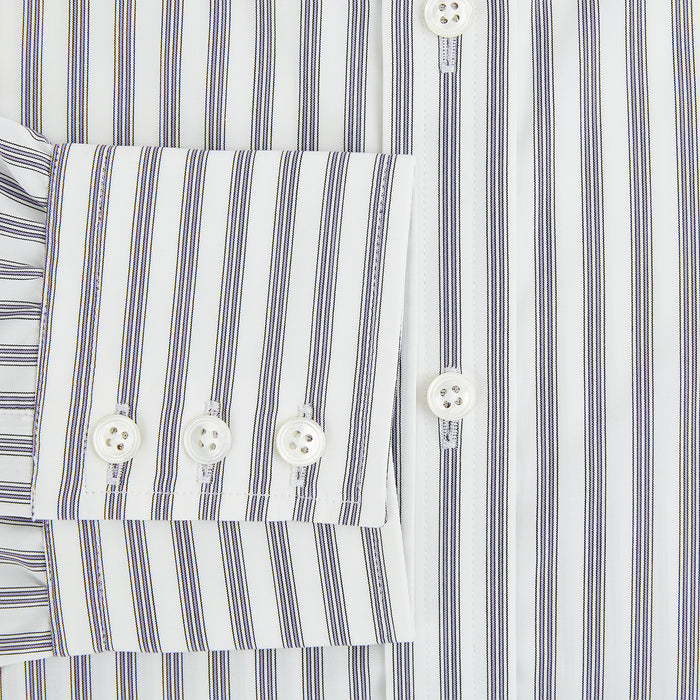 Purple Multi Stripe Mayfair Shirt Image 3