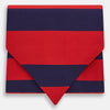 View 1 of product The Turnbull & Asser Wide Red Stripe and Navy Silk Cravat features bold diagonal stripes, adding a refined touch of British elegance to any ensemble.
