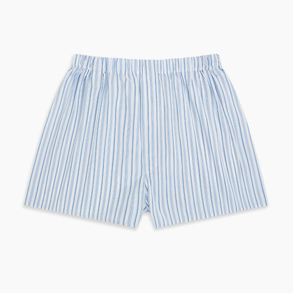 Blue Multi Stripe Godfrey Boxer Shorts Image 2