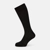View 1 of product A single Dark Chocolate Mid-Length Sock by Turnbull & Asser is shown against a plain white background.