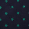 View 3 of product The Green flower and navy silk tie by Turnbull & Asser is perfect for adding a touch of color to any classic wardrobe.