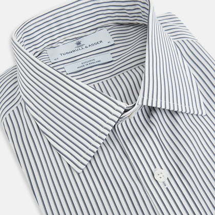 Grey Multi Stripe Mayfair Shirt Image 1