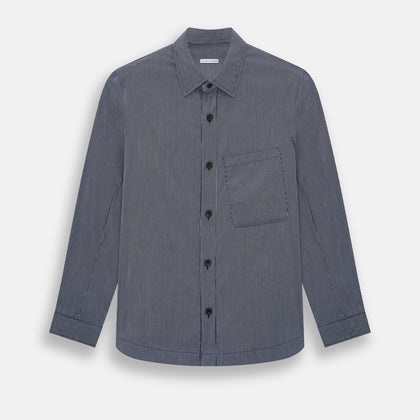 Navy Stripe Highbury Overshirt