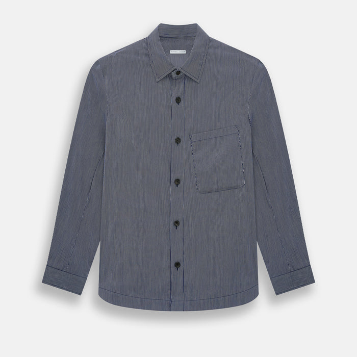 Navy Stripe Highbury Overshirt