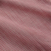 View 6 of product The Turnbull & Asser Dark Red Chambray Stripe Weekend Fit Shirt with a Dorset collar features striped cotton, two chest pockets with button flaps, and white front and cuff buttons—perfect for a relaxed yet stylish weekend look.