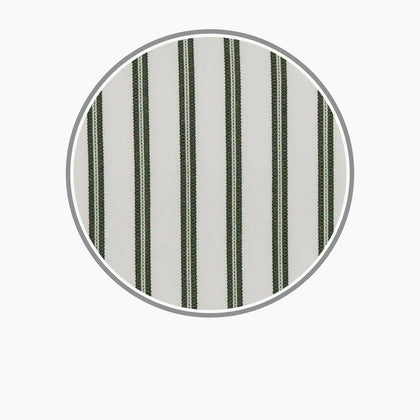 Green Stripe Cotton Fabric Image 2