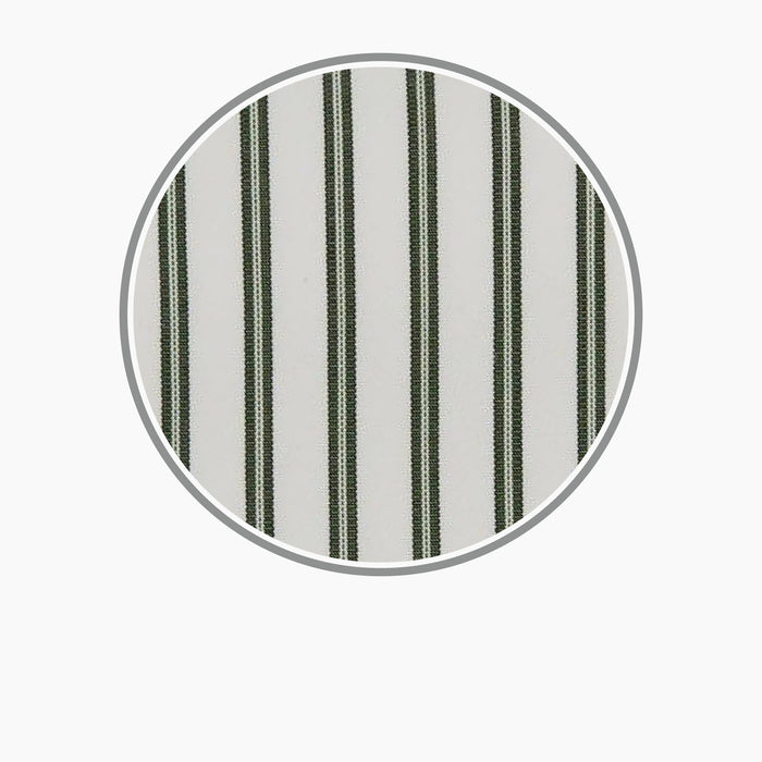 Green Stripe Cotton Fabric Image 2