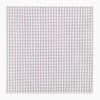 View 4 of product The Turnbull & Asser Hand Rolled Purple Graph Check Handkerchief features a white cloth with evenly spaced thin purple lines forming small squares, neatly laid flat against a white background.