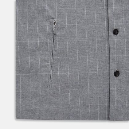 Grey Check Hampstead Overshirt Image 6