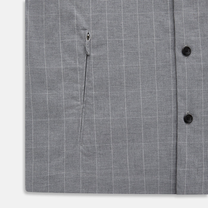 Grey Check Hampstead Overshirt Image 6