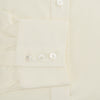 View 3 of product The Cream Cotton Shirt with T&A Collar and 3-Button Cuffs by Turnbull & Asser is ideal for minimalist styles or pairing with bold ties. Shown on a plain white background.